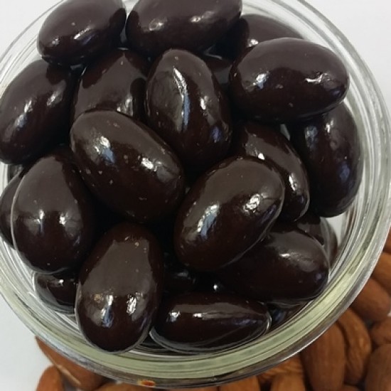 Amandes rôties chocolat noir bio végan - 5 kg